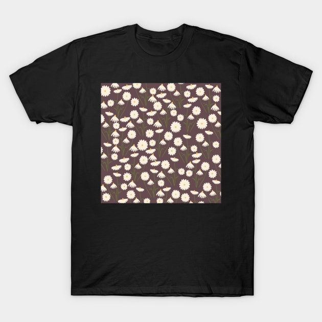 Chamomile flowers pattern T-Shirt by kapotka